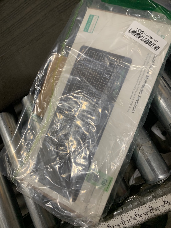 Photo 1 of (Dual Mode) Rii RT518S Wireless and Bluetooth 2-LED Color Backlit Multimedia Keyboard with Multi-Touch Big Size Trackpad,Rechargable Keyboard for Android TV Box,PC,Tablets,Smart TV, HTPC, IPTV,Windows