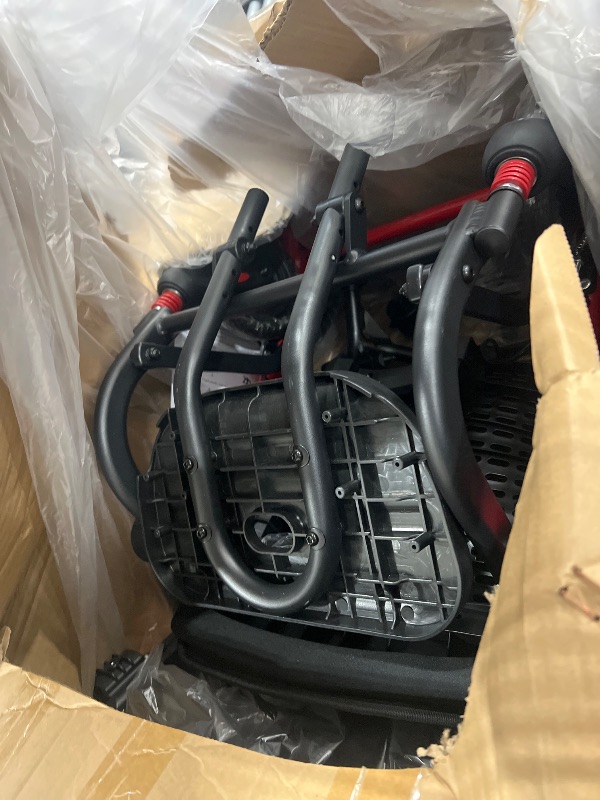 Photo 1 of ***PARTS ONLY***Lightweight Foldable Reclining Wheelchair Travel Wheelchairs for Seniors with High Back & Removable Headrest Manual Wheelchair Foldable Pedals, Support 330lbs