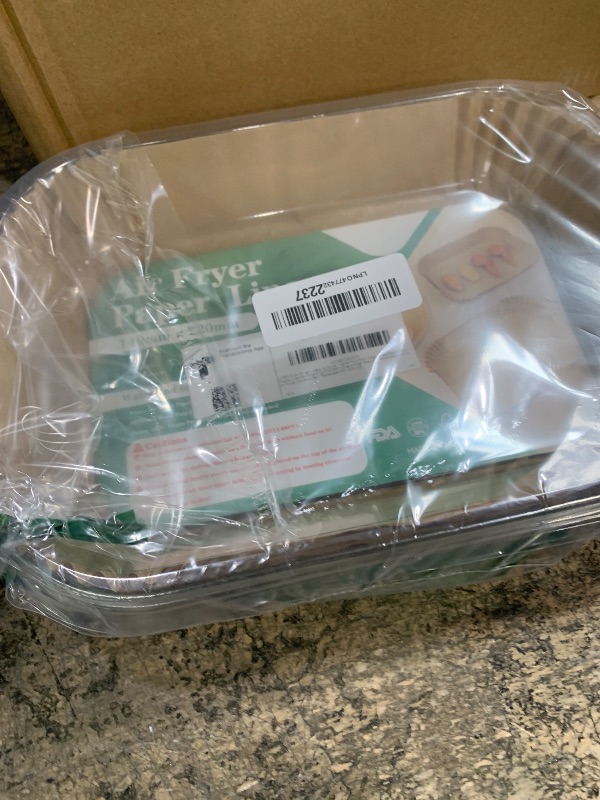 Photo 1 of 200PCS Air Fryer Liners for Ninja: Higher Non-Stick Disposable Parchment Paper Liner for Ninja DZ201/DZ401 Dual Airfryer Baking - Food Grade Ninja Air fryer Accessories (Rectangle - 8.6 x 5.5 inch)