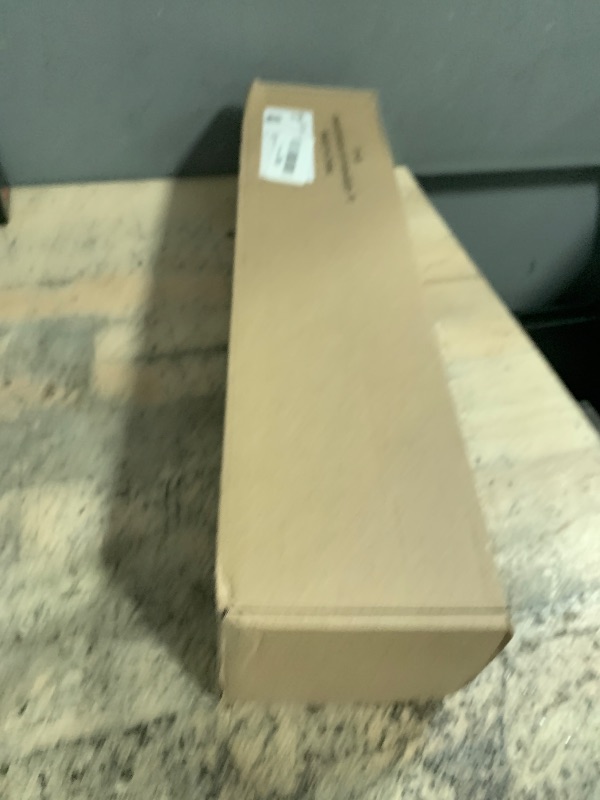 Photo 1 of 1 Inch Curtain Rod For Windows 28 to 48 Inches, Heavy-Duty Adjustable Decorative Curtain Rod With Rattan Leaf Hollow Finials For Bedroom And Living Room Bronze