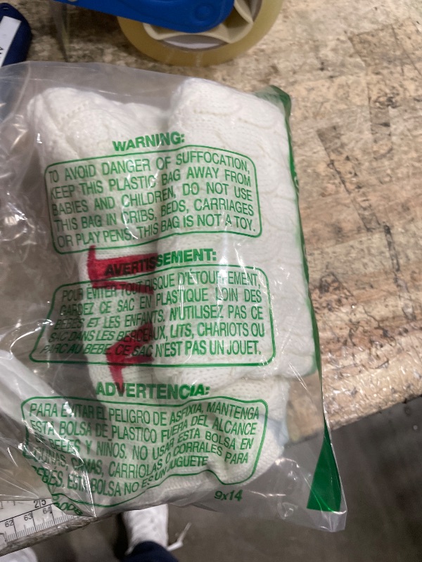 Photo 1 of 20 Inches Christmas Stockings with Initials,Knit Embroidered Letter White Christmas Stocking,Monogram Christmas Stocking for Famliy Holiday and Xmas Tree Fireplace (Letter-M)