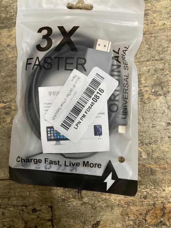 Photo 1 of [Apple MFi Certified] Lightning to HDMI Cable Adapter for iPhone,1080P Lightning to HDMI Digital AV Adapter HDTV Cord Compatible with iPhone 14 13 12 11 Pro Max XS XR X 8 to TV Projector Monitor