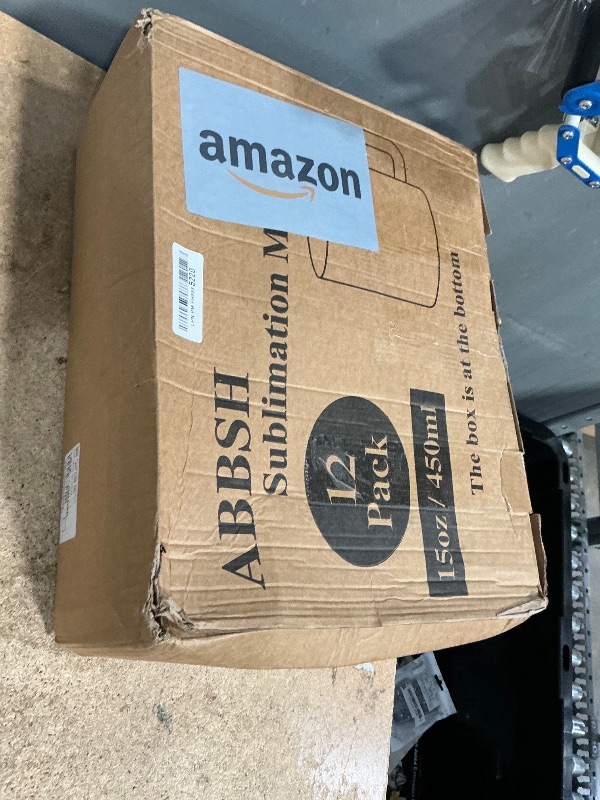 Photo 1 of (ONLY 6) ABBSH Sublimation Coffee mugs, 15 oz White Coffee Mugs Tazas Para Sublimacion Cups With Box for Coffee, Soup, Tea, Milk, Latte, Hot Cocoa Set of 12