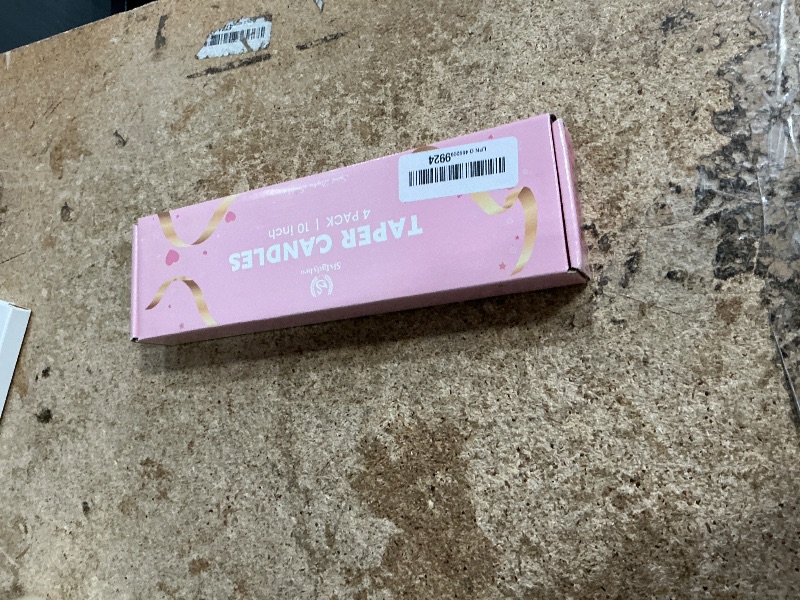 Photo 1 of 10 Inch Cream Spiral Taper Candles for Home Decoration, 4 Pack Red-Gradient Candlesticks for Dinner Party Wedding Holiday