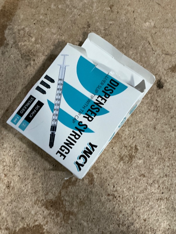 Photo 1 of 1ml Syringes with Cap, Luer Slip Tip, Whole Pack Bulk Sterile Sealed, No Needle