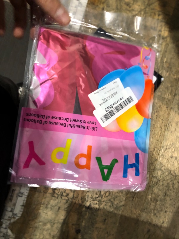 Photo 1 of 13Pcs Hot Pink 33 Balloon Numbers 40 Inch, Hot Pink Lips Lipstick Aluminum Foil Balloons, 33 Birthday Decorations for Woman, Hot Pink Balloons for Anniversaries, Happy Birthday Decorations