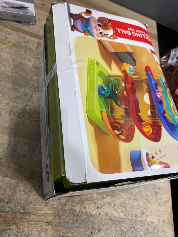 Photo 1 of 2-in-1 Rolling Ball & Car Ramp Race Track for Toddlers, Hammer Ball Drop Toy for Boys & Girls, Interactive Toys w/Sensor Lights - Montessori STEM Learning Toys - Brithday Gift for Kids 1-5+ Year Old