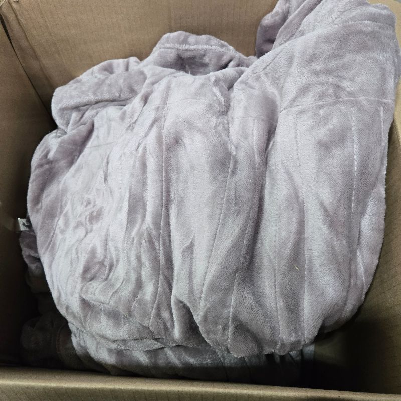 View 3 of **NO REMOTE*( Beautyrest Heated Plush Elect Electric Blanket with 20 Heat Level Setting Controllers Equip with Secure Comfort Technology and 10 Hours Auto Shut Off, King: 90x100, Lavender,BR54-0657