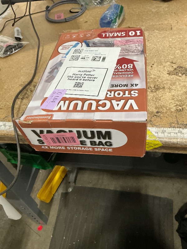 Photo 1 of 10 Small Vacuum Storage Bags with Travel Hand Pump, Small Vacuum Seal Bags for Clothing, Space Saver Bags for Clothes