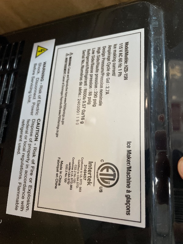 Photo 1 of ** PARTS ONLY ** Nugget Ice Maker Countertop, Portable Crushed Sonic Ice Machine, Self Cleaning Ice Makers with One-Click Operation, Soft Chewable Ice in 7 Mins, 34Lbs/24H with Ice Scoop for Home Bar Camping RV