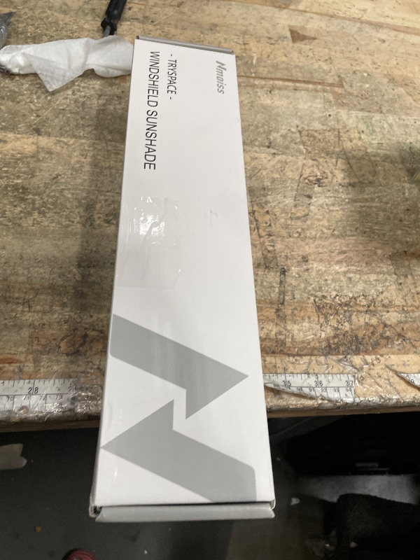 Photo 1 of [2025 Upgrade] Nmoiss Windshield Sun Shade Umbrella - [Vinyl Coating Heat Shield] Protect Car from Sun Rays & Heat Damage Keep Cool and Protect Interior, Spring Structure Edge Medium 56" L x 31" W