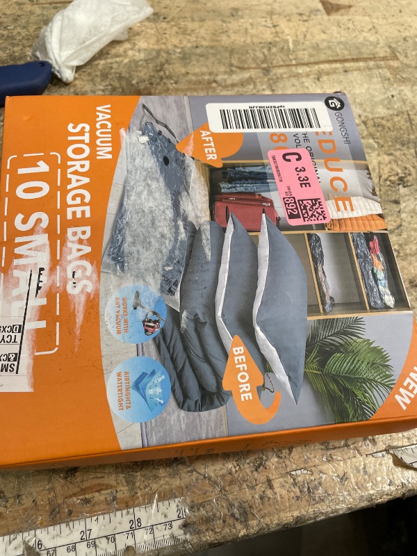 Photo 1 of 10 Small Vacuum Storage Bags with Electric Pump,Plastic Packaging Bags, Space Saver Bag for Clothes, Mattress, Blanket, Duvets, Pillows, Comforters, Travel