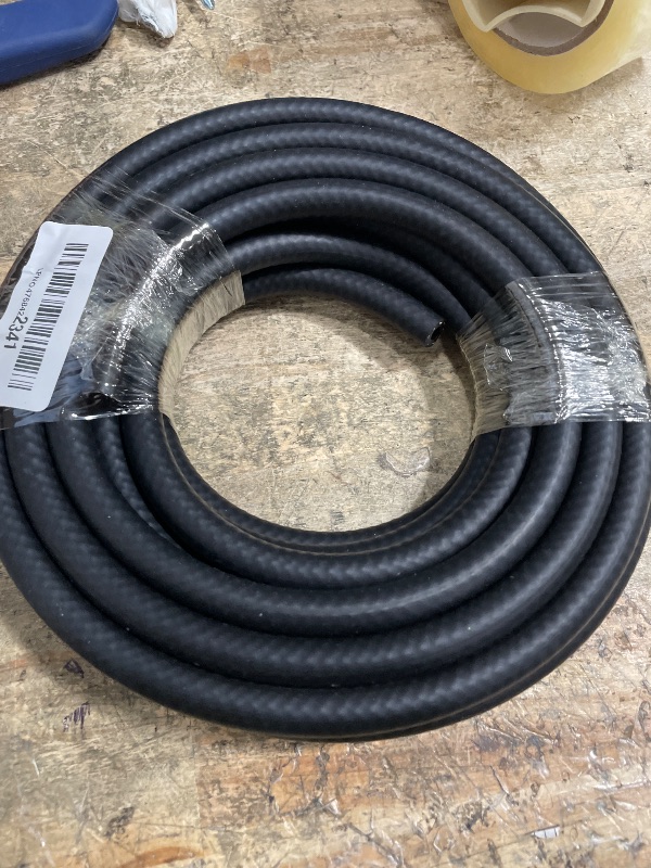 Photo 1 of 1/4 Inch (6mm) ID Fuel Line Hose, 25 FT 320PSI Push Lock NBR Rubber Hose for Automotive