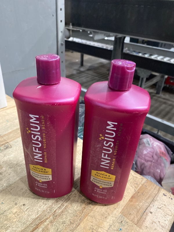 Photo 1 of *BUNDLE OF 2* Infusium Repair and Replenish Nourishing Conditioner - Hair Conditioner with Keratin, Argan Oil, and Ceramides - Suitable for All Hair Types - 33.8 oz