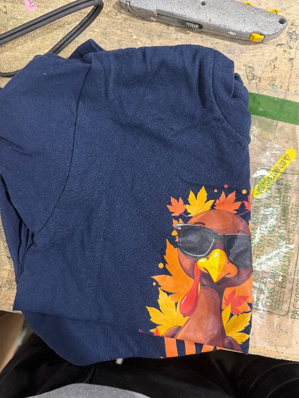 Photo 1 of *NAVY BLUE* Give Thanks Bro Cute Turkey Toddler Thankful Thanksgiving T-Shirt - S
