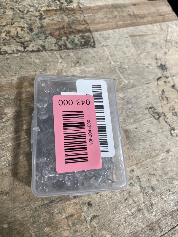 Photo 1 of 120-Pack Push Pins for Bulletin Board, Thumb Tacks with Clear Plastic Tip and Steel Tip, Portable and Durable Wall Tacks Suitable for Cork Board, Office and Daily Life