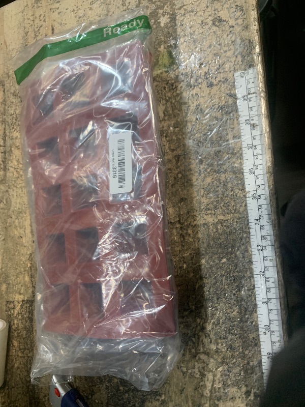 Photo 1 of 2 Pack Square Silicone Mold, Candy Chocolate Mousse Cake Baking Mold Dessert Molds for Soap,Ice cream,Truffle,Brownie