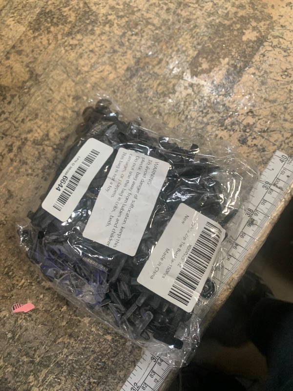 Photo 1 of 150Pcs Nylon Universal Cable Tie Buckle, Upgraded Plastic T Style Zip Ties with Pin & Button Fixion Tools, Heavy Duty Self-Locking Zipper Clips Fastener for Car Daily Repair, Garden, Office