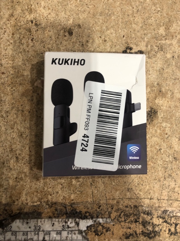 Photo 1 of 2 Pack Wireless Lavalier Microphone for iPhone iPad and Android Phone, Lapel Mic Plug and Play Wireless Mic Noise Reduction Mini Microphone for Video Recording Interview Podcast Vlog YouTube Tiktok