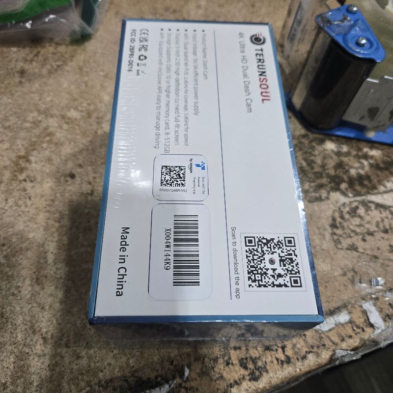 Photo 1 of **FACTORY SEALED**TERUNSOUl 4K+4K Dash Cam Front and Rear, Free 128GB Card Included, 5.8GHz WiFi Dash Camera for Cars, Built-in GPS, G-Sensor, 170°Wide Angle, 3" IPS Screen, 24H Parking Mode, Support 512GB Max