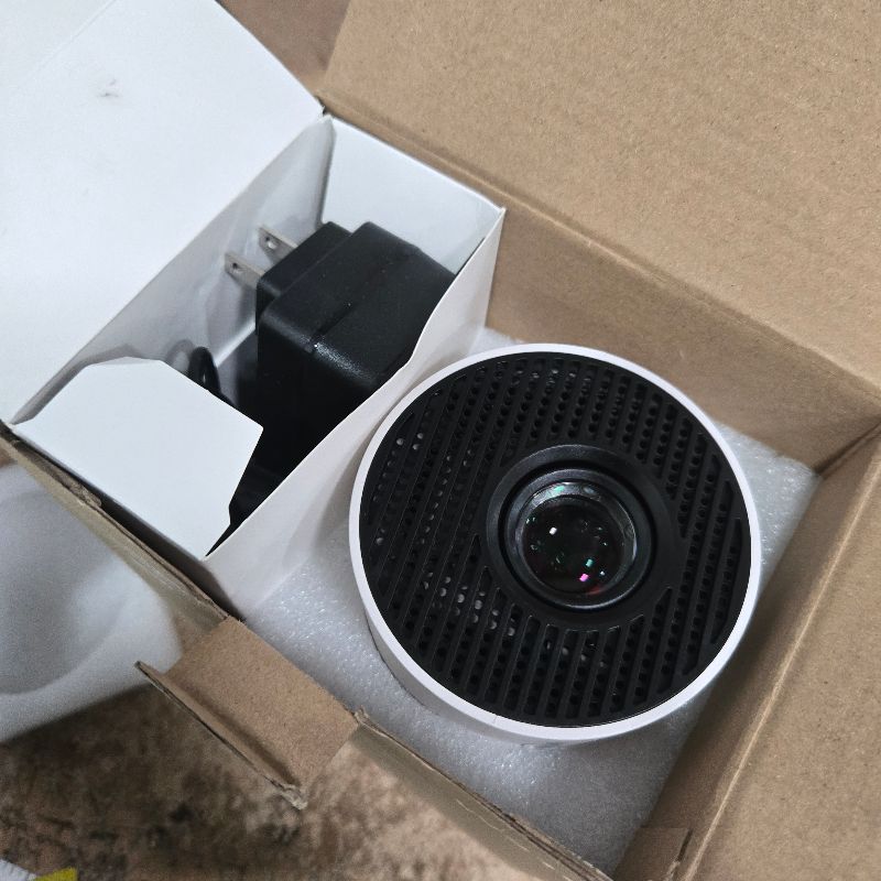 Photo 1 of [Built-in Apps & 2026 Upgraded] Mini Projector with WiFi 6 and Bluetooth 5.4 Support 4K 1080P Auto Keystone 180° Rotatable Projector Portable Compatibile with HDMI/TV Stick/Memory Stick/Laptop, White
