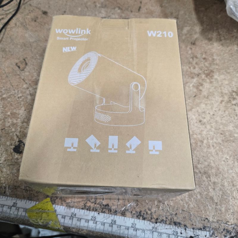 Photo 1 of [Built-in Apps & 2026 Upgraded] Mini Projector with WiFi 6 and Bluetooth 5.4 Support 4K 1080P Auto Keystone 180° Rotatable Projector Portable Compatibile with HDMI/TV Stick/Memory Stick/Laptop, White