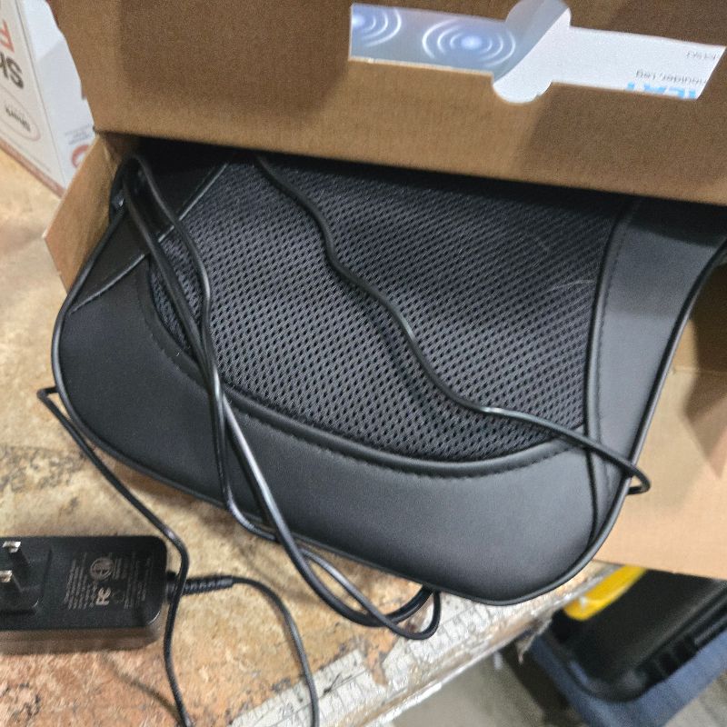 Photo 1 of **Used** COMFIER Back Massager with Heat, Deep Tissue Shiatsu Neck and Back Massager for Pain Relief, Chair Use Massager Pillow with Adjustable Flap, White Elephant Gift for Women Men