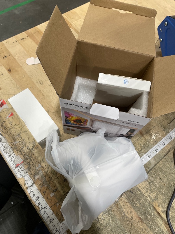 Photo 1 of **FACTORY SEALED** Magcubic Mini Projector with WiFi 6 and Bluetooth 5.4, Portable Projector 4K Support, 5W Soundbase Speaker, Auto Vertical Keystone 180°Rotatable Smart Proyector for Movie Home Outdoor