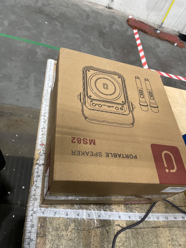 Photo 1 of **FACTORY SEALED** Karaoke Machine with 2 Wireless Microphones: HWWR Portable Karaoke Bluetooth 5.3 Light Speaker, PA System Home Party with Subwoofer, Disco Lights, Supports TV/REC/FM/AUX/USB/TF for Gifts Adult Kids