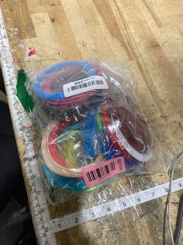Photo 1 of 24 Assorted Colors 3D Pen Filament Refills PLA 1.75mm, Each Color 5 Meters (16 Feet), dikale 3D Printing Pen Filament Packs for Kids, Total 120 Meters-Bonus 250 Stencils eBooks