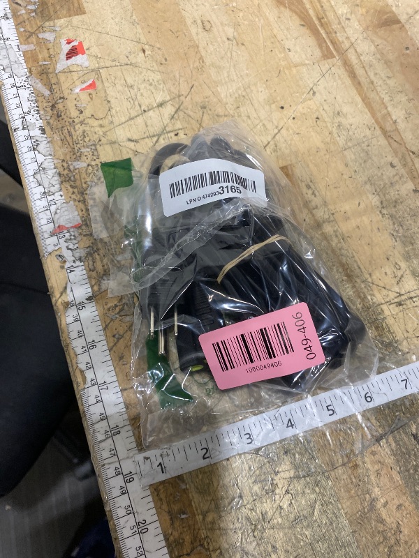 View 2 of 16/3 Black Indoor Outdoor Extension Cord 10 Ft Waterproof, Extension Cord with 3 Prong Grounded Plug,13A 1625W 16AWG SJTW, Flexible Weatherproof Power Cable for Offices, Gardens and Lawns