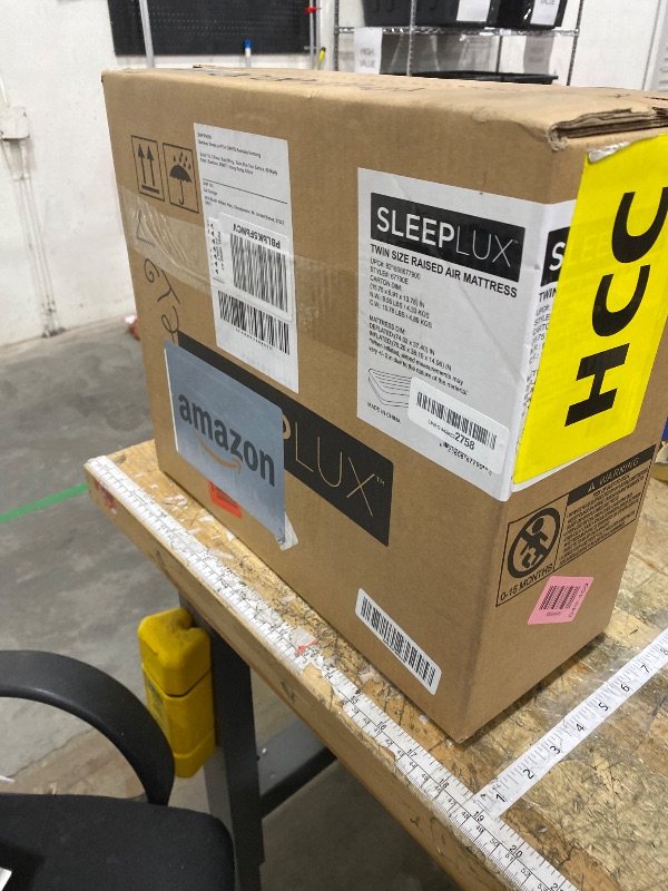 Photo 1 of **FACTORY SEALED** SLEEPLUX Durable Inflatable Air Mattress with Built-in Pump, Pillow and USB Charger