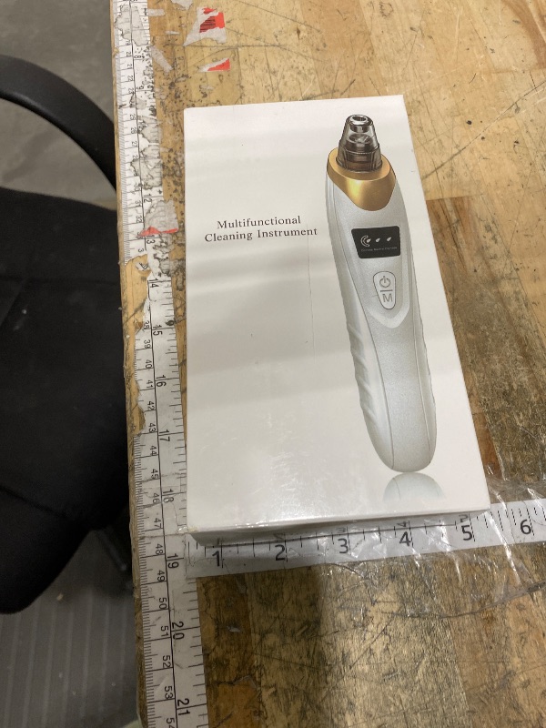 Photo 1 of 2026 Pore Vacuum, USB Rechargeable Blackhead Remover Vacuum,3 Levels Adjustable Pore Vacuum Blackhead Remover, with 5 Suction Power,6 Probes,Face Vacuum Pore Cleanser for Women & Men-Gold
