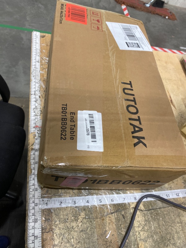 Photo 1 of **FACTORY SEALED** TUTOTAK Small Side Table, Narrow End Table, Set of 2, Skinny Sofa Table, Slim Nightstand, Couch Table, Living Room, Bed Room, Brown TB01BB0622