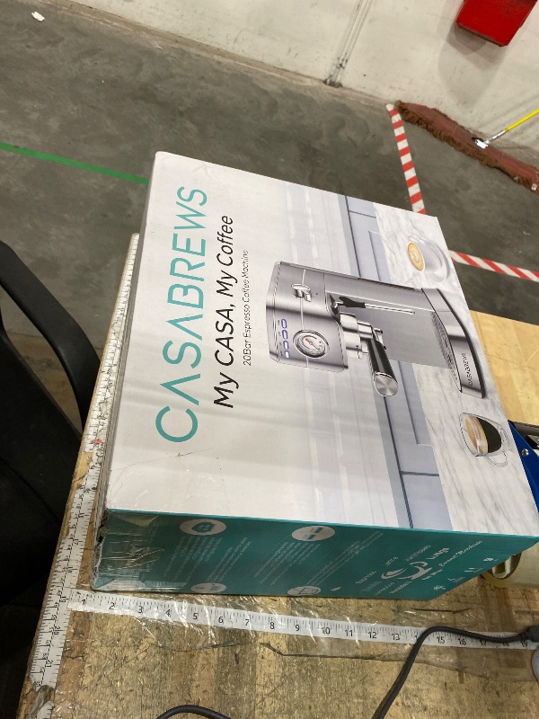 Photo 1 of **FACTORY SEALED** CASABREWS CM5418 Espresso Machine 20 Bar, Compact Espresso Maker with Steam Milk Frother, Stainless Steel Coffee Machine with 34oz Removable Water Tank for Cappuccino, Gift for Women or Men, Silver