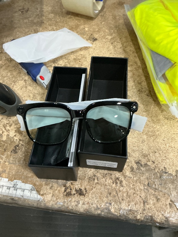 Photo 1 of **MISSING CHARGER CABLE**AI Smart Glasses with Camera, 4K 800W HD Video Recording Glasses with Audio, Bluetooth Sunglassess with Camera, Real-Time Translation, Voice Assistant, Object Recognition, Hands-Free Music Calls