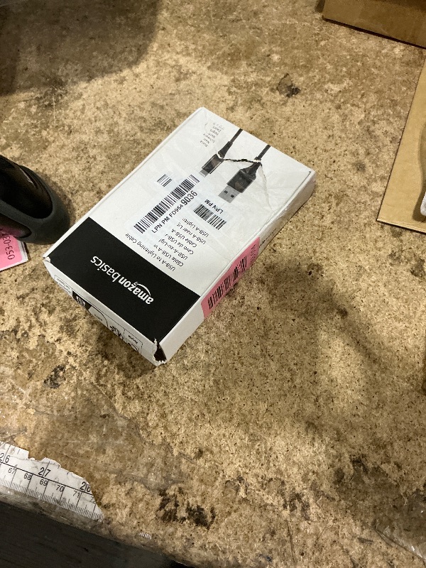 Photo 1 of Amazon Basics MFi Certified USB-A to Lightning Charger Cable for Apple iPhone iPad, 10 Feet, Black