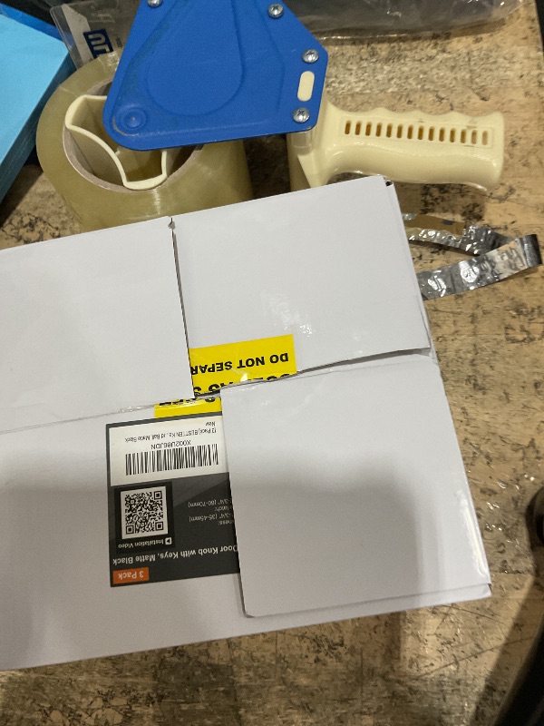 Photo 1 of [3 Pack] BESTTEN Keyed Entry Door Knob, Entrance Door Lock, Keyed Different, Standard Ball, Matte Black