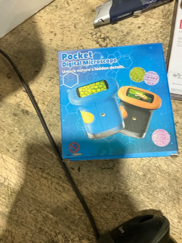 Photo 1 of 1000X Handheld Microscope for Kids, 4K 2.4" Screen Digital Kids Microscopes with 12 Slides, Portable Edu Toys Gifts for Age 3 4 5 6 7 8 9 10 11 12 Year Old Boys Girls Children Students(Blue)