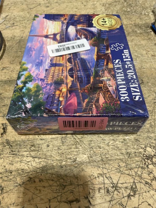 Photo 1 of 300 Piece Puzzle for Adults-Blooming Paris | Recycled Cardboar Jigsaw Puzzles 300 Pieces | Challenging Family Activity Great Gift Idea for Family Friends | Difficult Puzzles Size 20.5X 15 inches