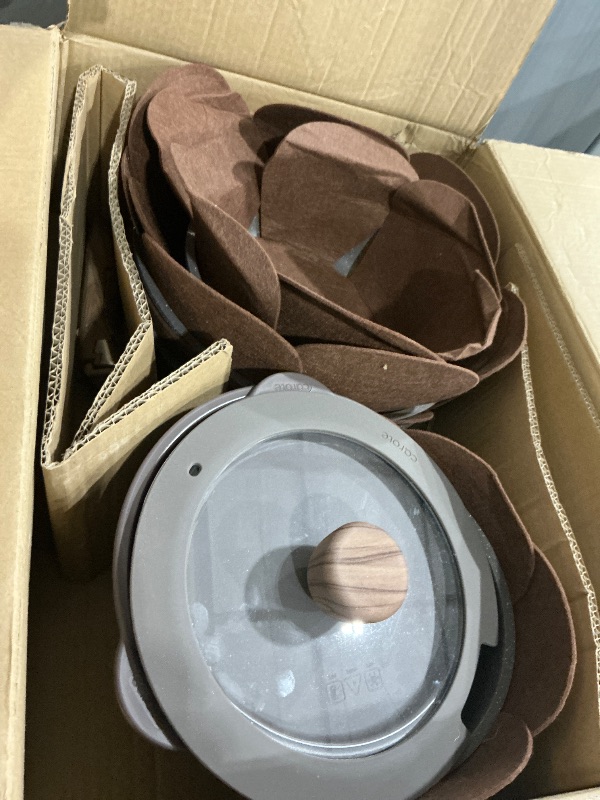 Photo 1 of ***MISSING ONE OF THE HANDLES*** CAROTE Pots and Pans Set Non Stick with Detachable Handle, Nonstick Cookware Sets, Cooking Kitchen Set, Oven/Dishwasher Safe, Induction Cookware, Brown, RV Kitchen Pot and Pan