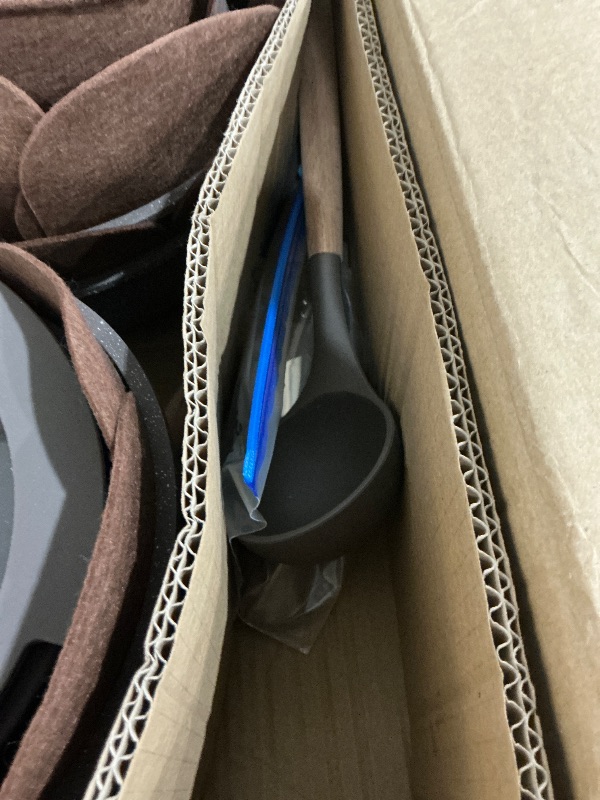 Photo 1 of ***MISSING ONE OF THE HANDLES*** CAROTE Pots and Pans Set Non Stick with Detachable Handle, Nonstick Cookware Sets, Cooking Kitchen Set, Oven/Dishwasher Safe, Induction Cookware, Brown, RV Kitchen Pot and Pan