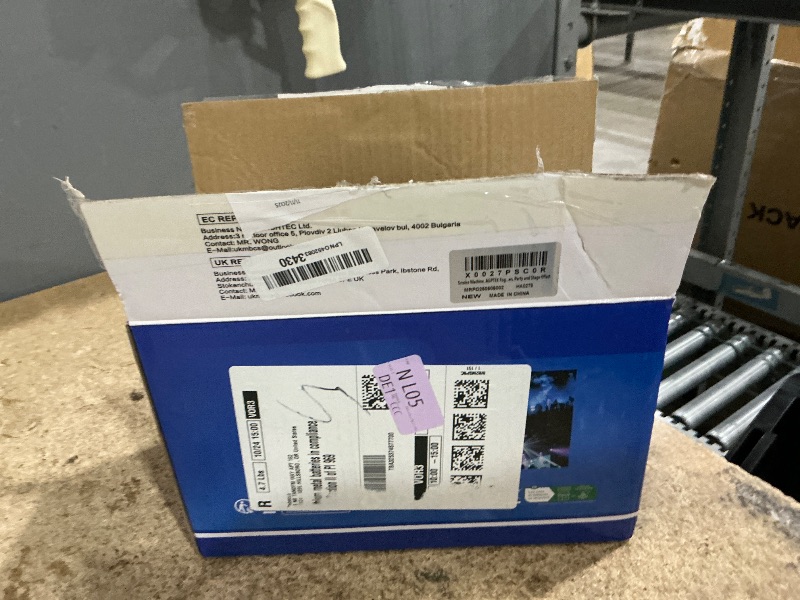 Photo 1 of ************MISSING POWER CORD AND REMOTE************
AGPTEK Fog Machine, Smoke Machine with 13 Colorful LED Lights Effect, Auto Mode 4000CFM Fog with 1 Wired Receiver and 2 Wireless Remote Controls, Perfect for Wedding, Halloween, Party and Stage Effect