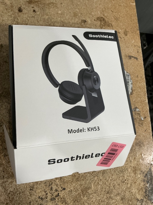 Photo 1 of (Upgraded Version) Wireless Headset, Bluetooth Headset with Noise Cancelling Microphone, Best Headphones with Mic Mute & USB Dongle for PC/Computer/Laptop/Cell Phones/Remote Work/Call Center