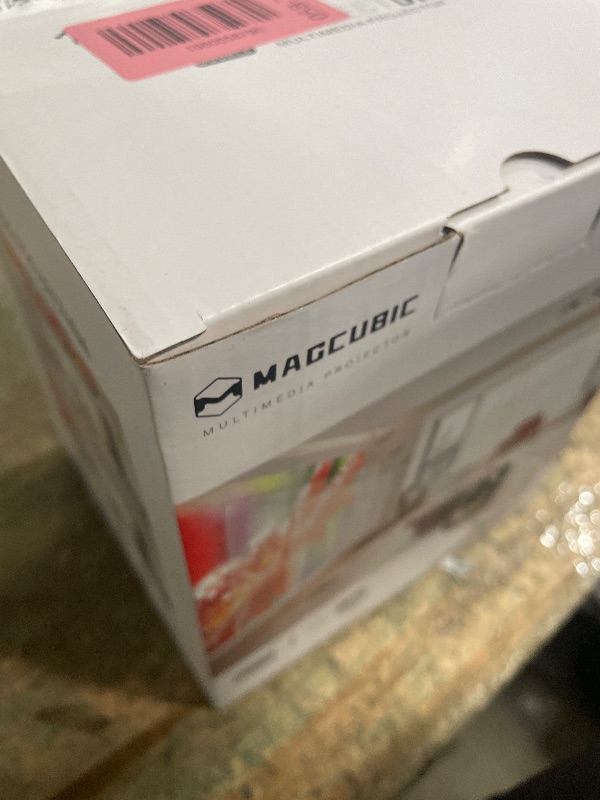 Photo 1 of ?Auto Focus&1080P?Magcubic Mini Smart Projector with 4K Support, Portable Projector with Wifi and Bluetooth, 5W Speaker, Built in Apps, Voice Control, Outdoor Movie Projector