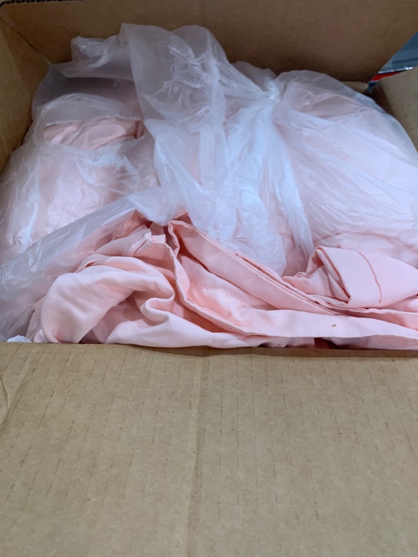 Photo 1 of ***sheet only***CozyLux King Size Comforter Set Blush Pink - 7 Pieces Bed in a Bag King, Okeo-Tex Certifited Bedding Set, All Season Soft Bed Set with Down Alternative Comforter, Sheets, Pillowcases & Pillow Shams