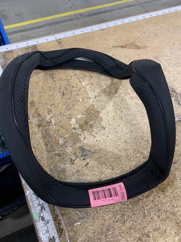 Photo 1 of 
Valleycomfy Microfiber Leather Steering Wheel Cover Universal 15 inch (Black)