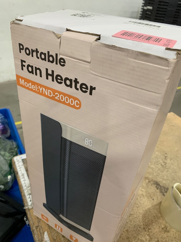 Photo 1 of ***MISSING REMOTE***Space Heaters for Indoor Use, 1500W Electric Heater with Thermostat, 70° Oscillation, Remote Control, 3 Modes, 12H Timer, Portable Heater for Bedroom, Office, Home