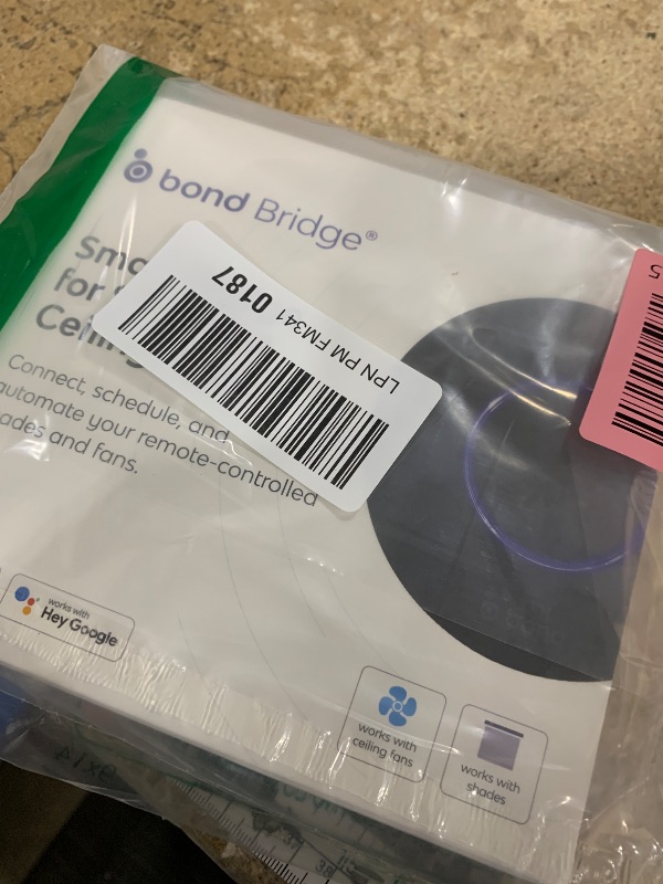 Photo 1 of (factory sealed)(se all images) BOND | Add Wifi to Ceiling Fan, Fireplace or Motorized shades | Works with Alexa, Google Home | Remote Control with App | Works with iPhone or Android