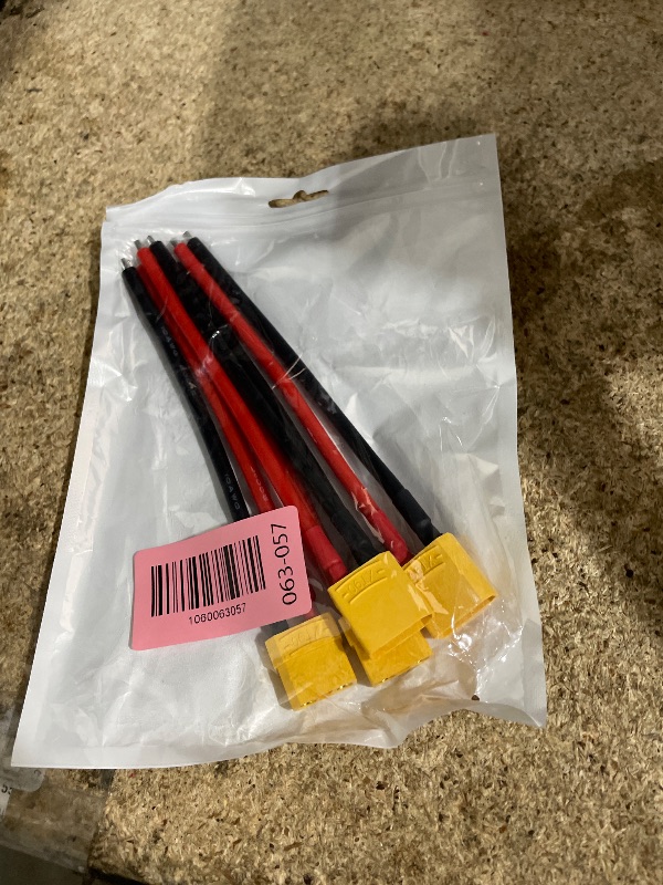Photo 1 of 2 Pairs TMH XT90 Plug Connector Female and Male with 150mm (10 AWG) Soft Silicone Wire for RC Lipo Battery FPV Cable Drone Car Boat (2 Male+2 Female)